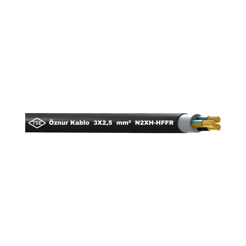  Öznur 3x2,5 Mm N2xh Kablo Halogen Free-1m
