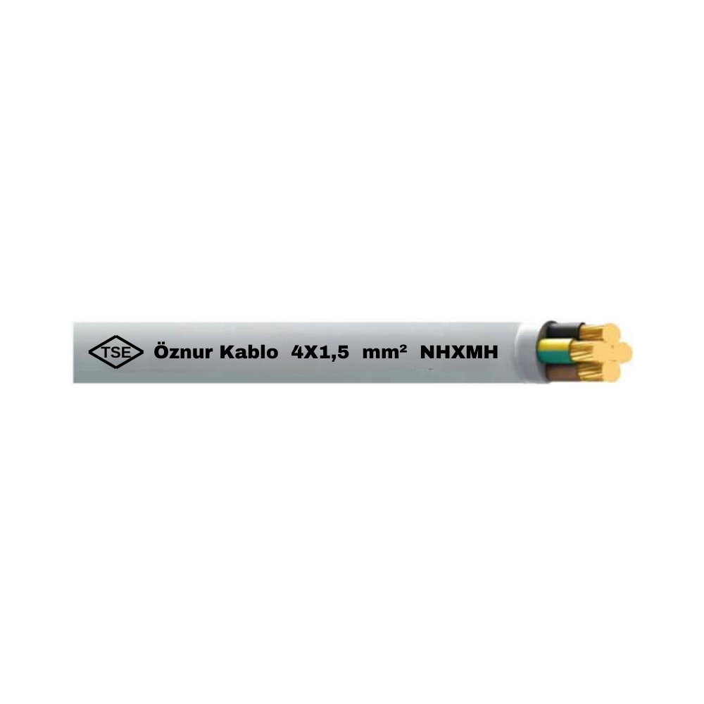  Öznur 4x1,5 Mm Nhxmh (antigron) Kablo-1m