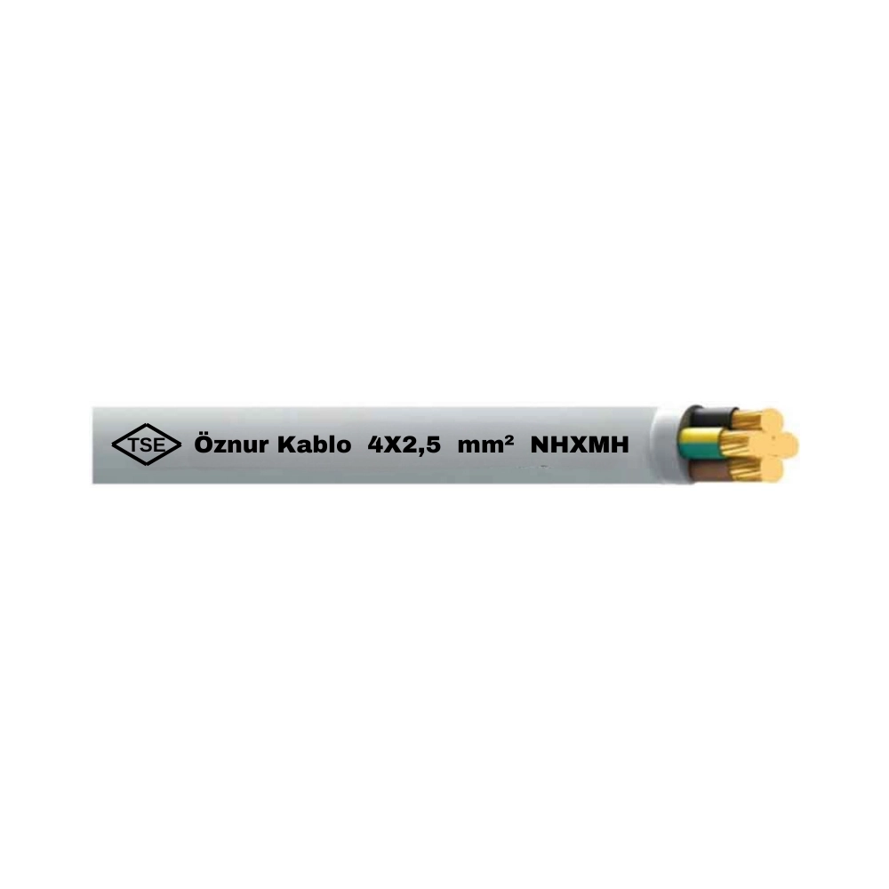  Öznur 4x2,5 Mm Nhxmh (antigron) Kablo-1m