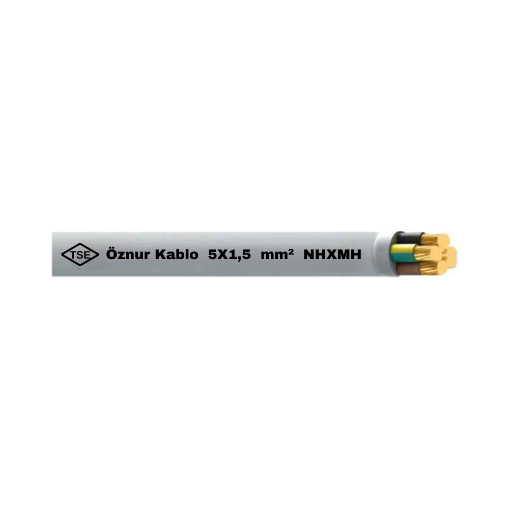  Öznur 5x1,5 Mm Nhxmh (antigron) Kablo-1m