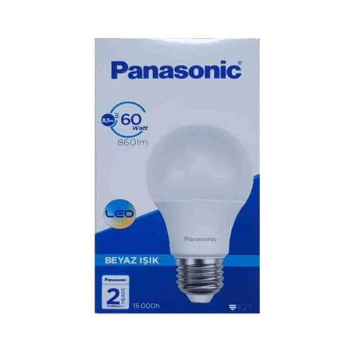 Panasonic 8,5W Led Ampul E27 Duy 6500K (Beyaz)