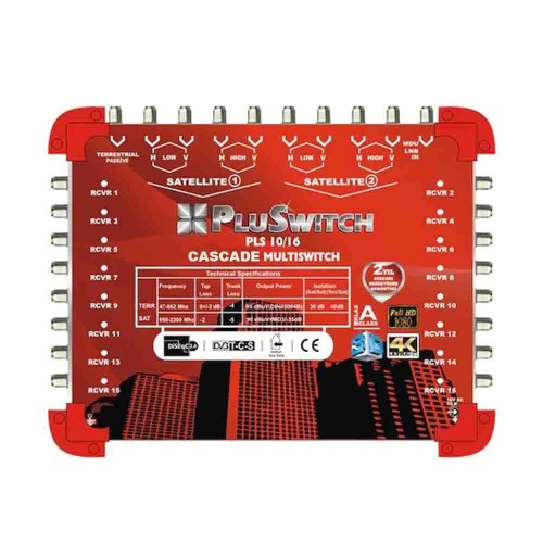 Pluswitch 10/16'lı Tv Santrali Kaskatlı