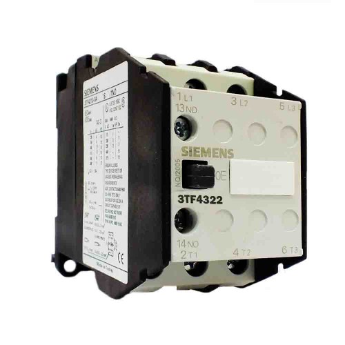 Siemens 22A 11kW Güç Kontaktörü 2N0 2NC 3TF4322-0AP0
