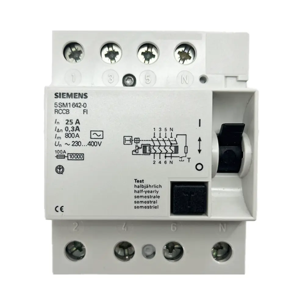 Siemens 4x25a 300ma Trifaze Kaçak Akım Rölesi 5sm1642-0