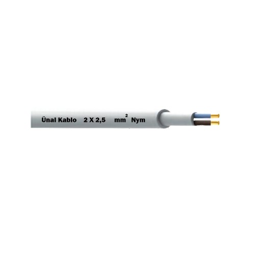 Ünal 2X2,5 mm NYM (Antigron) Kablo-1m