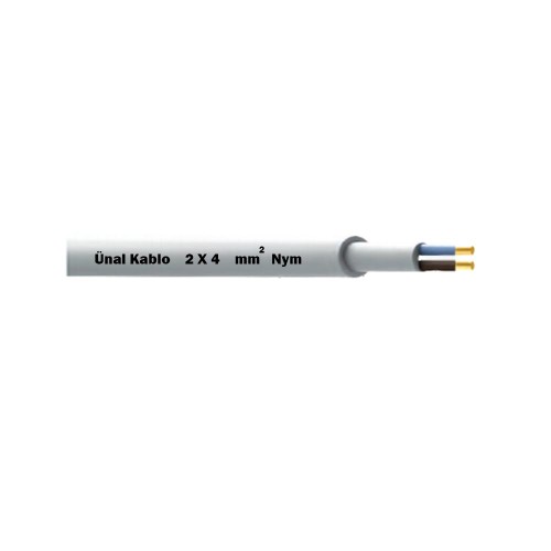 Ünal 2X4 mm NYM (Antigron) Kablo-1m