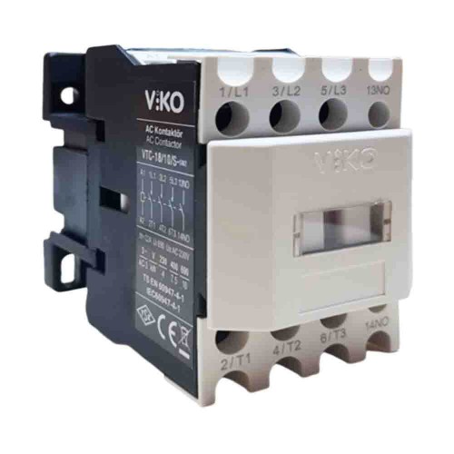 Viko 18A 7,5kW 1NO Güç Kontaktörü VTC-1810S
