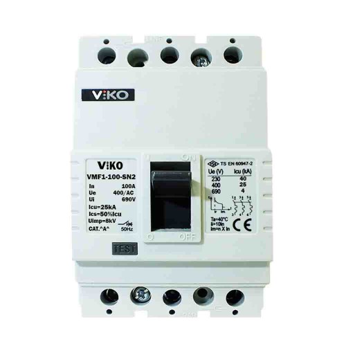 Viko 3X100A 25kA Sabit Kompakt Şalter VMF1-100-SN2