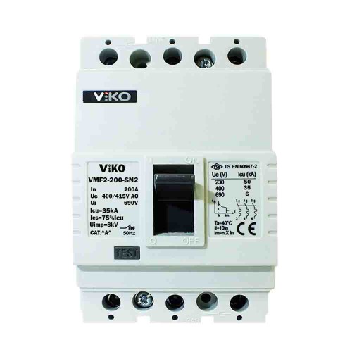 Viko 3X200A 35kA Sabit Kompakt Şalter VMF3-200-SN2