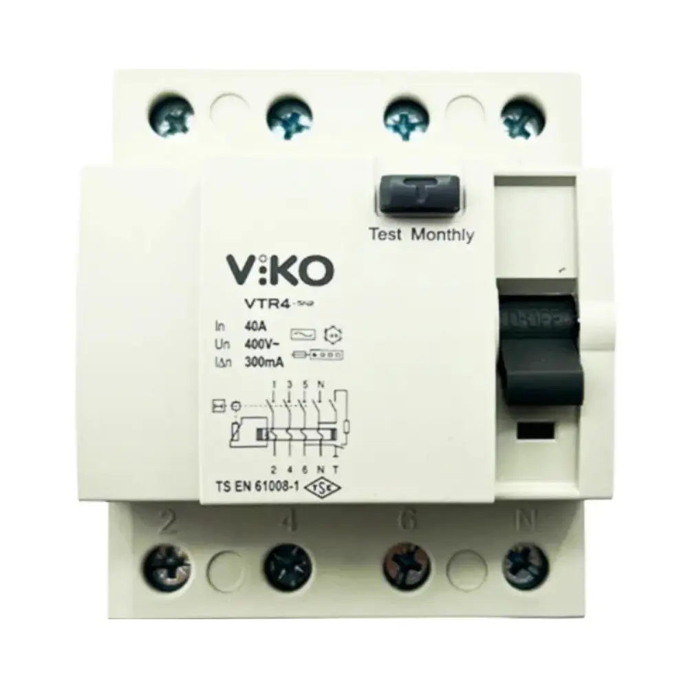  Viko 4x40a 300ma Trifaze Kaçak Akım Rölesi Vtr4-40300