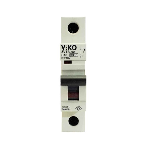 Viko C Tipi 1x10A 3kA Otomatik Sigorta 3VTB-1C10