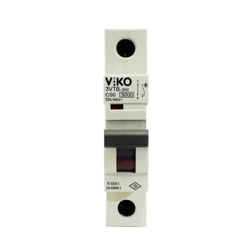 Viko C Tipi 1x50A 3kA Otomatik Sigorta 3VTB-1C50