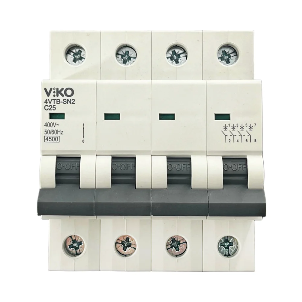  Viko C Tipi 4x25a 4,5ka Otomatik Sigorta 4vtb-4c25
