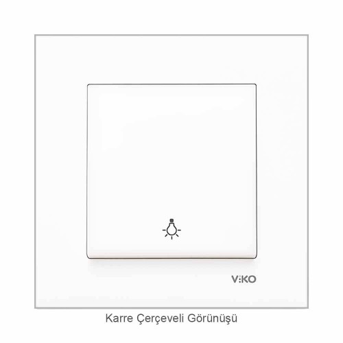 Viko Karre/Meridian Light Mekanizma Beyaz (Çerçeve Hariç)