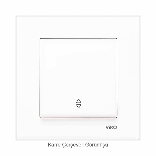 Viko Karre/Meridian Vavien Mekanizma Beyaz (Çerçeve Hariç)